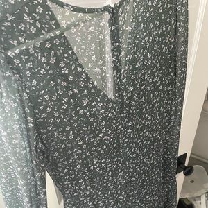 Green floral Jenny yoo dress